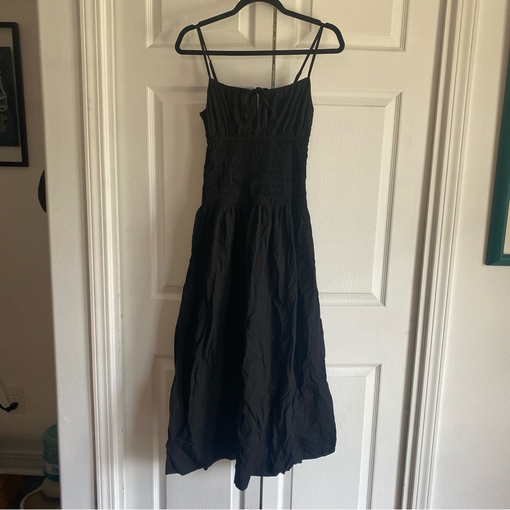 Ciao Lucia Barbara Dress Smocked Bodice BLACK LARGE - Picture 4 of 9